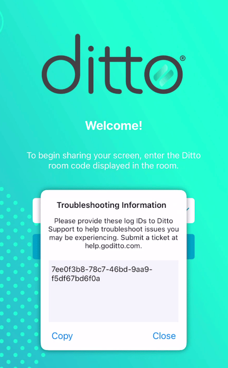 DittoConnect_IOS_Troubleshooting_Information_LogID-1