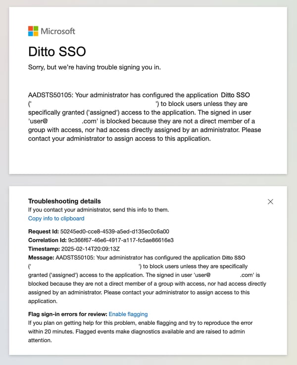 Ditto_SSO_ErrorMessage