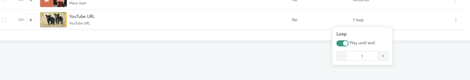 YouTube Signage_Signage Item_Loop_Toggle