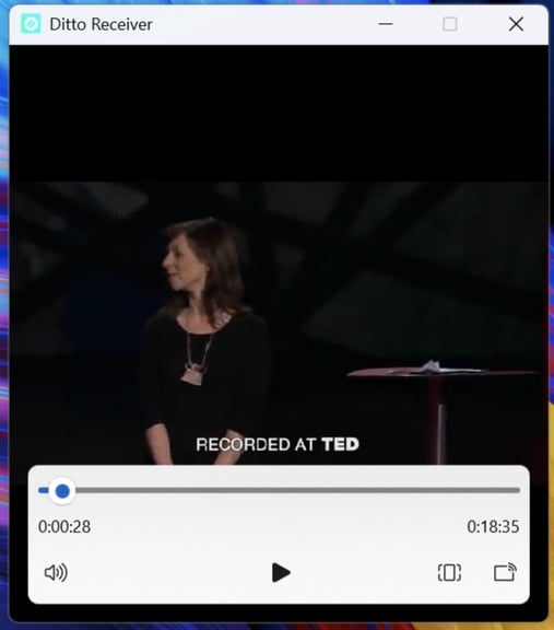 Windows Media Controls over a video